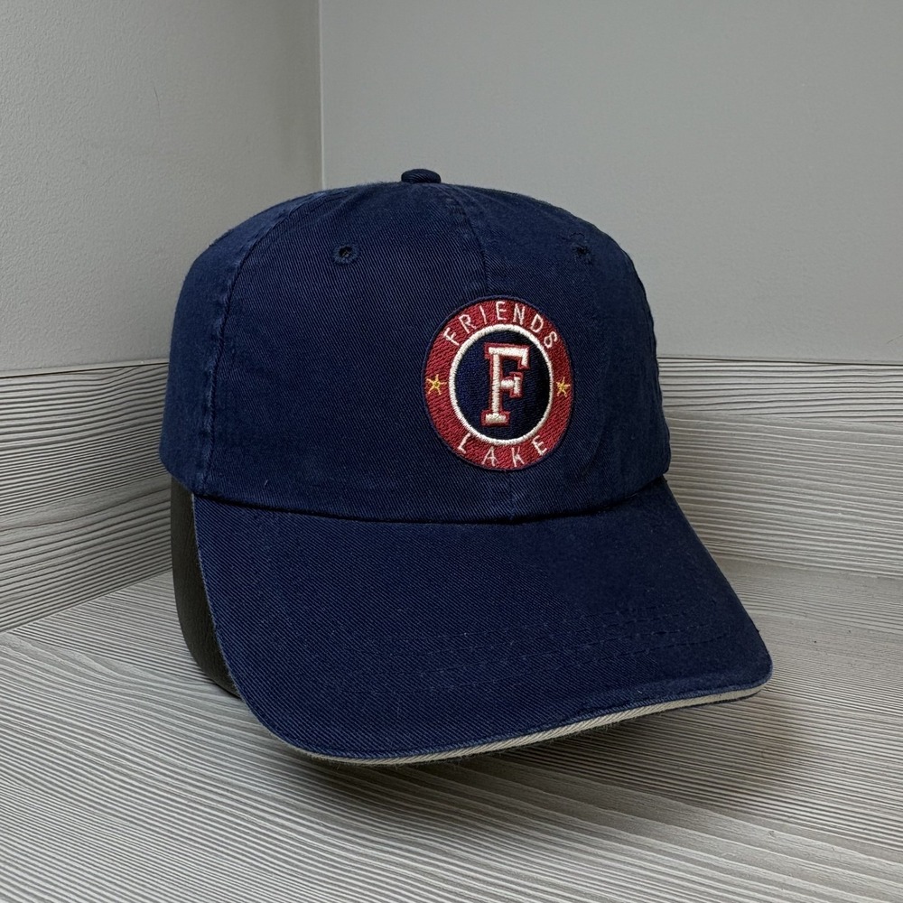 Friends Lake Vacation Dad Hat Travel Casual Navy Blue Cap Strapback Adjustable